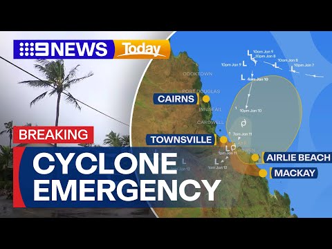 DEVELOPING: Tropical Cyclone Koji closes in on North Queensland | 9 News Australia