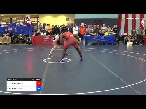 2018 FS WTT Challenge/UWW Juniors 61 Semi-Finals - Jordan Decatur (Ohio) Vs. McGwire Midkiff (BWC)