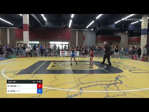 55 Lbs Rr Rnd 2 - Rosalie Wood, Pace Rockwall Training Center Vs Adelina Anes, Team Selma Wrestlin