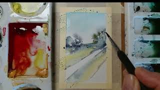 Beginner Watercolor Landscape Tutorial Anyone Can Follow