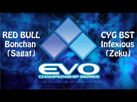 Best moments of SFV EVO 2019 - Day3 TOP 8 | RB Bonchan (Sagat) vs  CYG BST Infexious (Zeku)