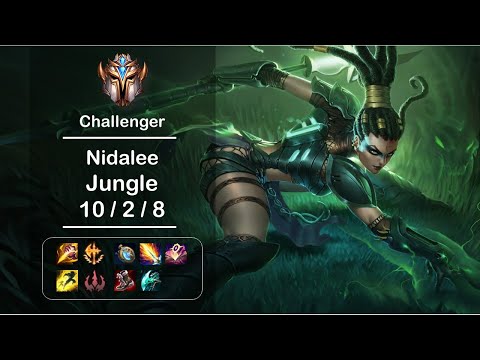 [4K] Challenger Nidalee Jungle (10/2/8) Ep.519