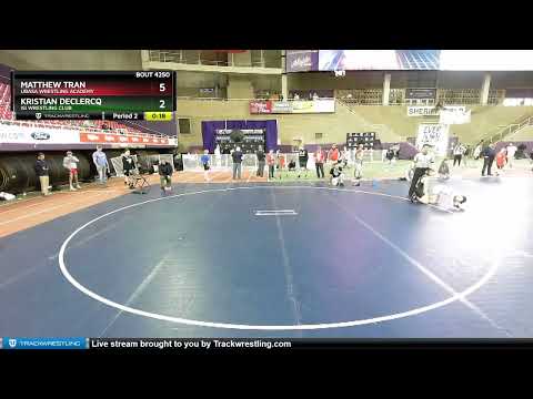 102 Lbs Cons. Round 1 - Kristian Declercq, ISI Wrestling Club Vs Matthew Tran, Ubasa Wrestling Aca