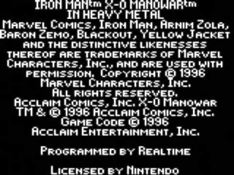 Iron Man and X-O Manowar in Heavy Metal Game Boy