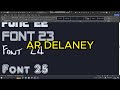 All 50 Fonts Or 50 Fonts Remaining As We Spell It In Dothe Fonts