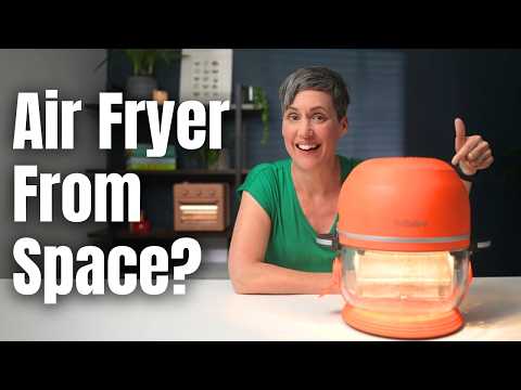 Non Toxic Air Fryer™ Pro | 9-in-1 Glass Air Fryer | Self-Cleaning | 5 Quart | Rotisserie and Tumbler | 400F Vortex For Even Cooking, BPA-Free Teflon Free, Recrisp, Roast, Bake, White video review thumbnail