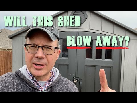 Will this Costco Lifetime storage shed hold up to strong wind? Yes, find out how!