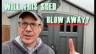 Will this Costco Lifetime storage shed hold up to strong wind? Yes, find out how!