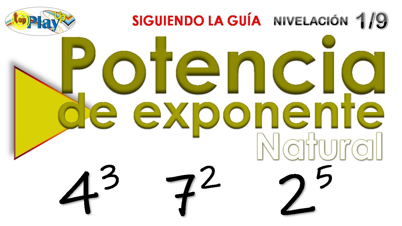 Potencia de exponente natural - Siguiendo la guía - NIV 1/9 - 3