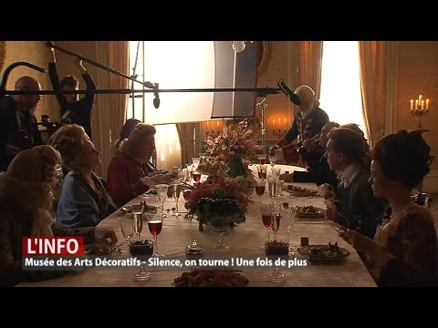 Opnames van / tournage de "De bende van Jan de Lichte" in het/au Musée des Arts décoratifs de Namur
