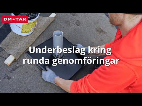 Takskolan. Plåtbeslag del 2 - Underbeslag kring runda genomföringar