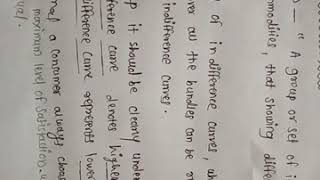 29.06.2020 - Microeconomics Chapter 2 - Theory of consumer behaviour (Indifference Map)
