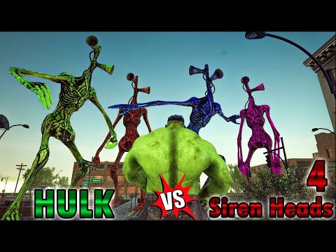 Marvel's Hulk vs Siren Head Fight EP02: Hulk completely demolishes Siren Heads!