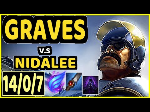 YAMPI (GRAVES) vs NIDALEE - 14/0/7 KDA JUNGLE CHALLENGER GAMEPLAY - BR