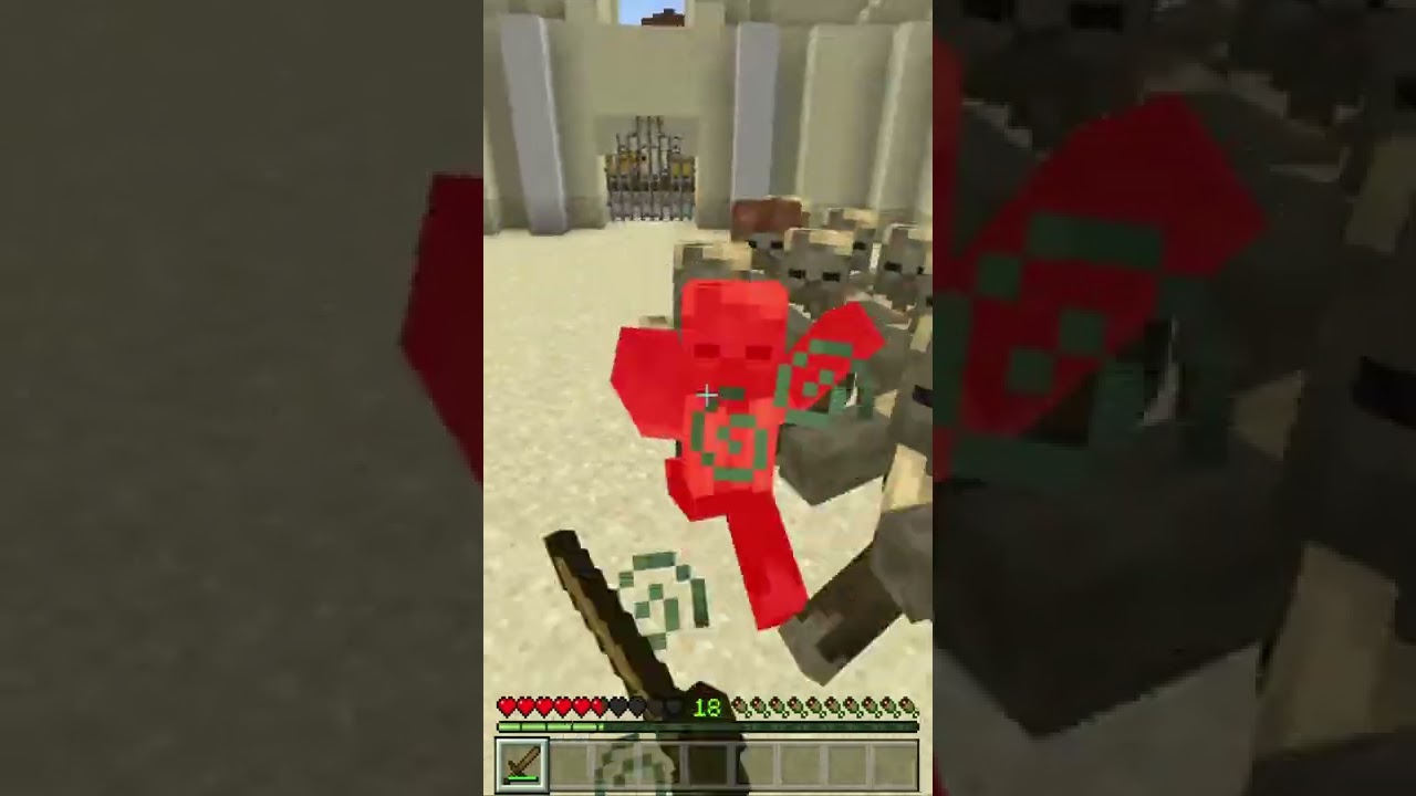 Fighting for my life in a Minecraft Colosseum