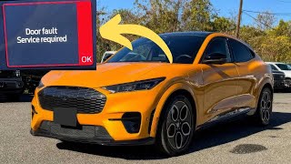 “Door fault, Service required” warning in Ford Mustang Mach E