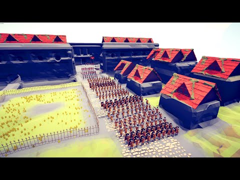 200x SPANISH ARMY ATTACK BRITISH CASTLE - Totally Accurate Battle Simulator TABS