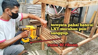 Nailer gun ingco menggunakan baterai LXT generik