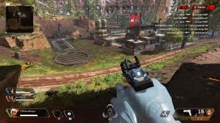 【APEX】移動してるシップでフィニッシャー決めるとこうなるの図