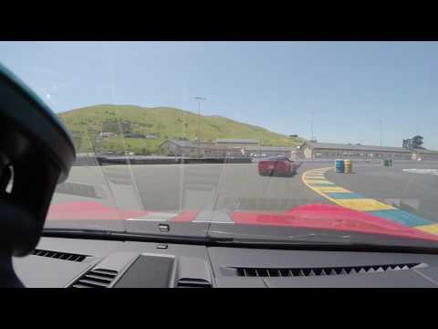 Sonoma raceway with a Porsche 911 GT3