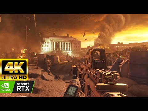 Russian Invasion of US Call of Duty Modern Warfare 2 Remastered [4K PC 60FPS]