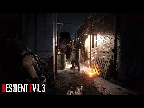 Resident Evil 3 Remake: HARDCORE Rank S Story Gameplay PS4 PRO (Cutscenes)