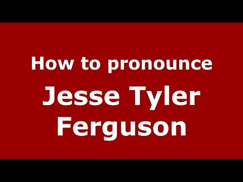How to pronounce Jesse Tyler Ferguson (American English/US) - PronounceNames.com
