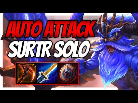 NEW AUTO ATTACK SOLO TECH FOR SURTR! - Smite PTS Surtr solo