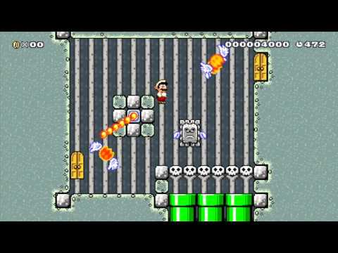 Cave of fire by Isak! - Super Mario Maker - No Commentary 1AF