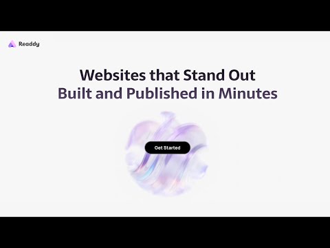 Meet Readdy - Build websites that stand out, with AI