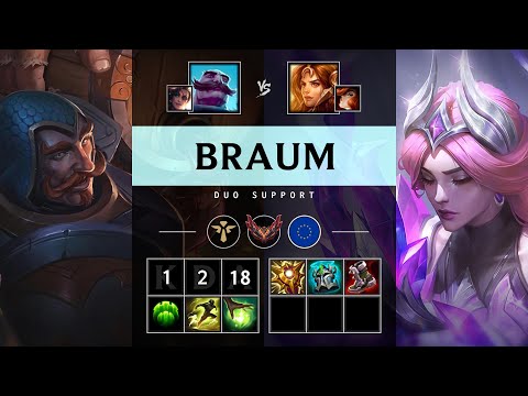 Braum Support vs Leona - EUW Grandmaster Patch 25.16
