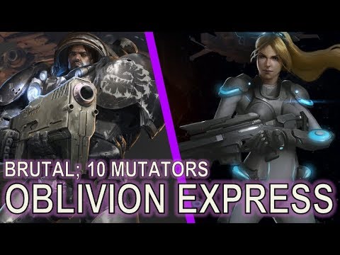 Starcraft 2 Brutal Custom Mutation: Oblivion Express with 10 mutators!