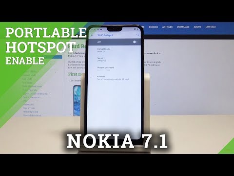 How to Create Portable Hotspot on NOKIA 7.1 - Enable Wi-Fi Hotspot