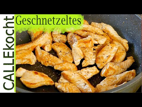 Putengeschnetzeltes in Champignon Rahmsoße - Schnelles leckeres Rezept