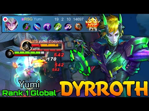 19 Kills Dyrroth Jungler Show No Mercy! - Top 1 Global Dyrroth by Yumi - Mobile Legends