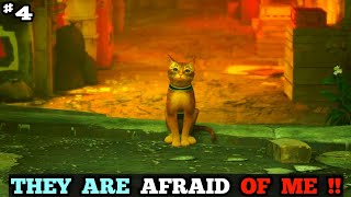 THEY ARE AFRAID OF ME 😅 !! ADVENTUROUS LIFE OF A CAT IN A FUTURISTIC WORLD | STRAYGAMEPLAY #1 #hindi