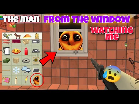 The man from the window watching me from my bathroom 😰😰|| killer man from window! in chicken gun
