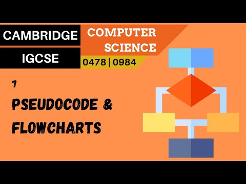 78. CAMBRIDGE IGCSE (0478-0984) 7 How to produce algorithms using pseudocode and flowcharts