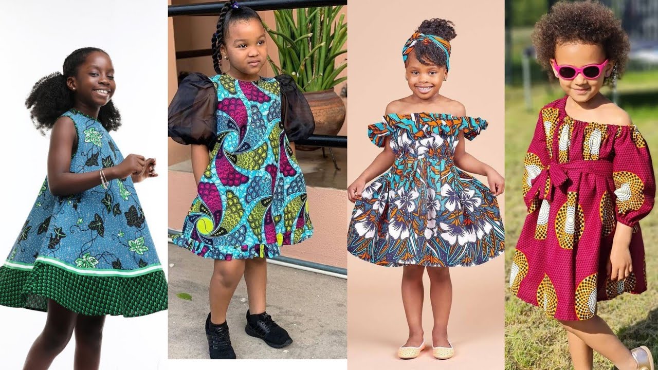 MODÈLE POUR LES FILLETTES EN PAGNE (2022 ) ANKARA STYLES FOR KIDS / modern Ankara styles for kids