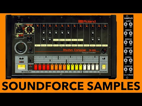 SoundForce SAMPLES // 6x 808 drum sounds in a 4HP Eurorack module