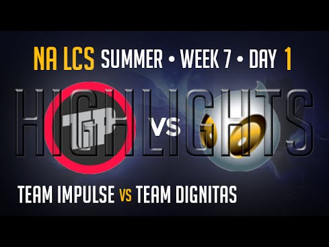 Team Impulse vs Team Dignitas HIGHLIGHTS | Week 7 Day 1 NA LCS Summer Split 2015 S5 | TIP vs DIG