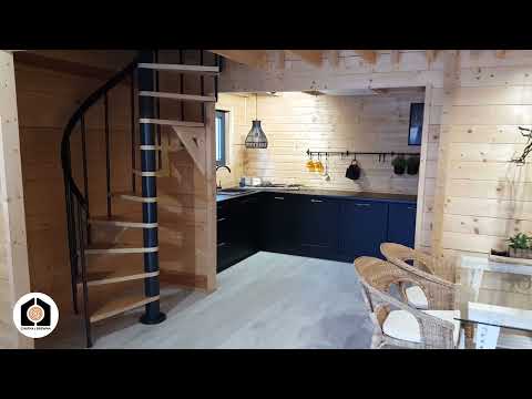 Chatka z Drewna Wnętrze domu BROOKLYN