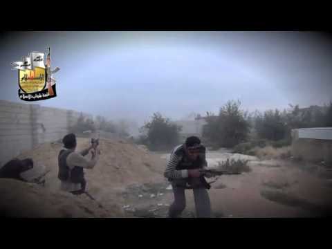 تقرير مرئي عن مشاركة كتيبة شباب الإسلام بمعركة "القصاص العادل" في بلدة عدرا في ريف دمشق
