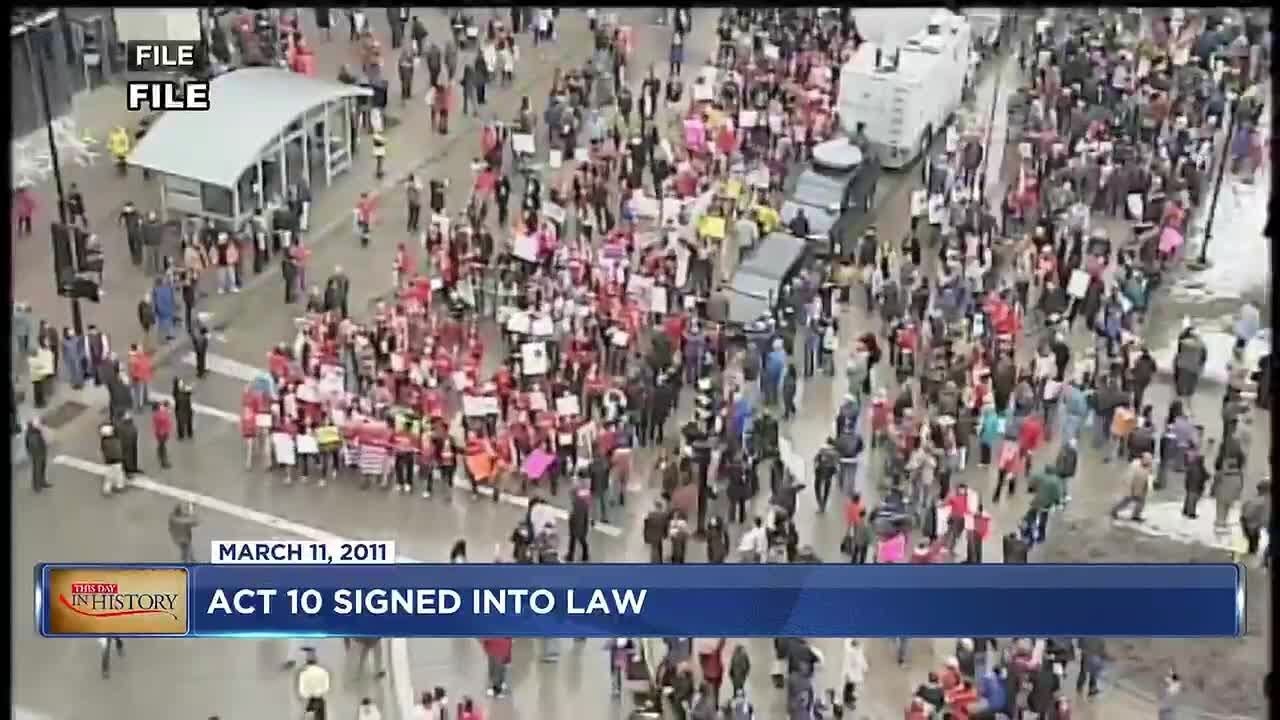 March 11, 2011 - Act 10 is signed into law