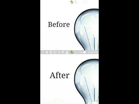 Marking status icons bar visible for bright wallpapers on Asus ZenFone