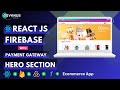 Build Ecommerce App With React And Firebase Creating HeroSection React Projects For Beginners 6