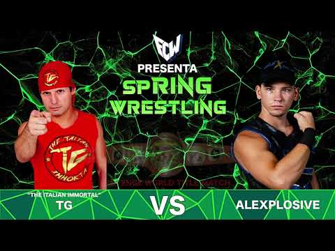"SPRING BREAK"   REVENGE TITLE MATCH TG VS ALEXPLOSIVE(C)  FCW SPRING WRESTLING