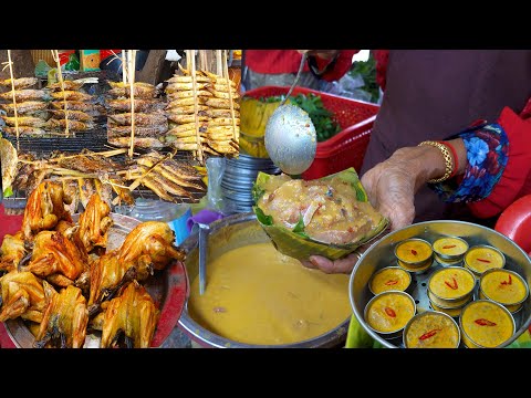 Countryside Street Food @ Oudong, And Lively Market @ Boeng Trabaek - Cambodian Street Food