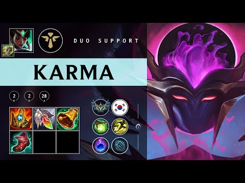Karma Support vs Lulu - KR Challenger Patch 25.22