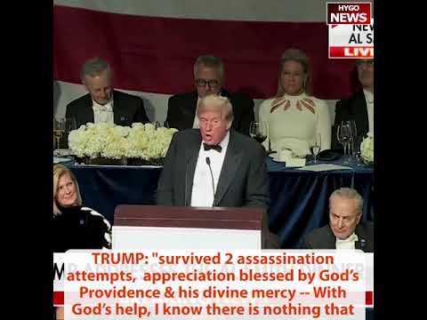 TRUMP: With God’s help, there is nothing that cannot be achieved; don't see point of taking shots